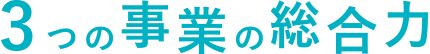 3つの事業の総合力